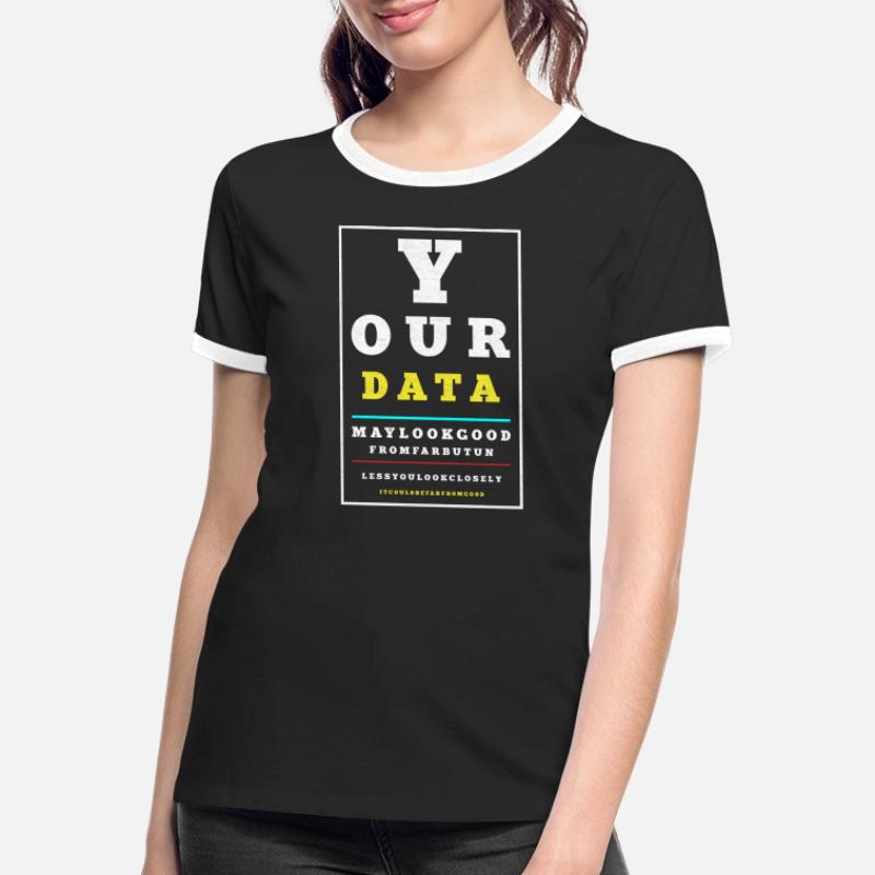 Data Analytics Data Engineering Funny Data Women's Ringer T-Shirt
