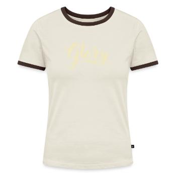 Glory 1 - Frauen Kontrast-T-Shirt - Blau/Weiß - Vorne