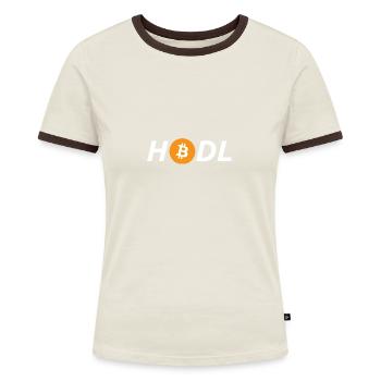 Bitcoin Satoshi Nakamoto Ethereum Crypto - Women's Ringer T-Shirt - blue/white - Front