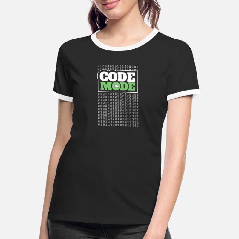 Codemodus An – Programmierung von Softwareentwickler Programmierer Frauen Kontrast-T-Shirt