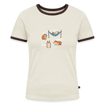 Cobaye - T-shirt contrasté Femme - bleu/blanc - Devant