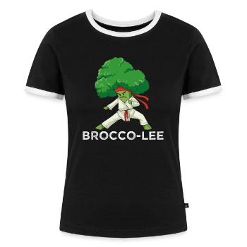 Brocco-Lee - T-shirt contrasté Femme - noir/blanc - Devant - Selfina (174cm)
