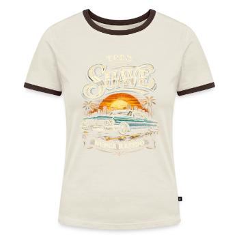 Lowrider Auto Todo Suave Nunca Rapido - Frauen Kontrast-T-Shirt - Blau/Weiß - Vorne