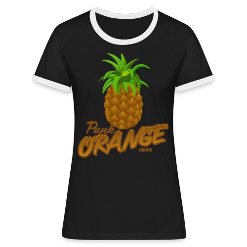 Pinapple or Punk - Kontrast-T-shirt dam