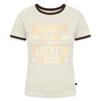 Vieil homme - T-shirt contrasté Femme - bleu/blanc - Devant
