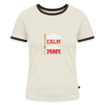 Maman de softball Maman de softball - T-shirt contrasté Femme - bleu/blanc - Devant