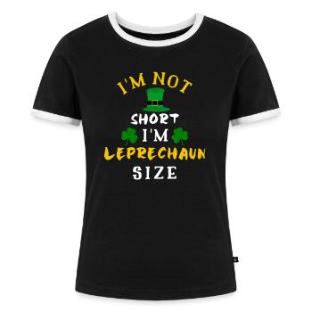 Irisch, Irisch, Irland, Irland, Irland - Frauen Kontrast-T-Shirt - Schwarz/Weiß - Vorne - Selfina (174cm)