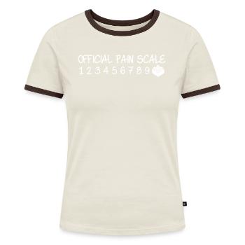Building Block Pain Building Brick - Women's Ringer T-Shirt - blue/white - Front