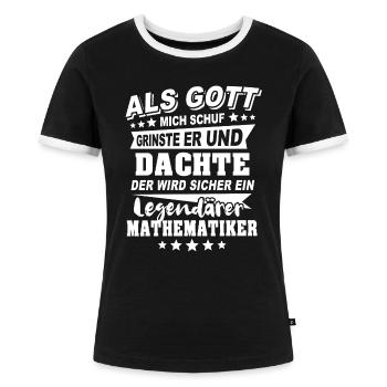 Mathematiker - Frauen Kontrast-T-Shirt - Schwarz/Weiß - Vorne - Selfina (174cm)