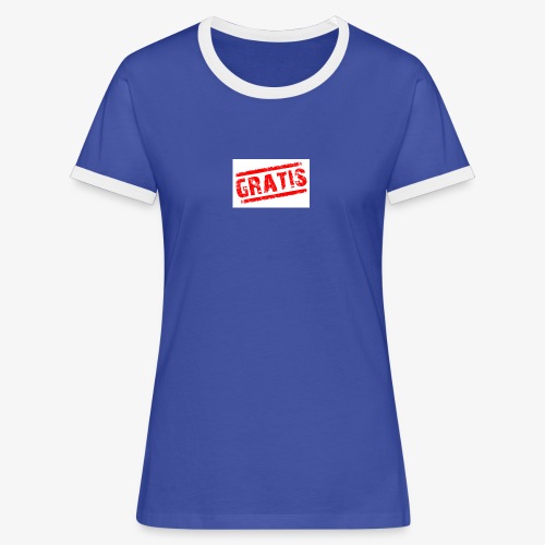 verkopenmetgratis - Vrouwen contrastshirt