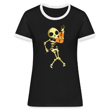 Alto - T-shirt contrasté Femme - noir/blanc - Devant - Selfina (174cm)