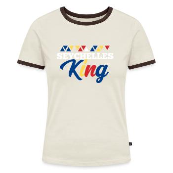 Seychelles - Women's Ringer T-Shirt - blue/white - Front