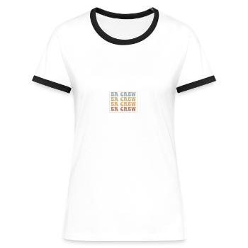 Nurse in the emergency room - Women's Ringer T-Shirt - blue/white - Front