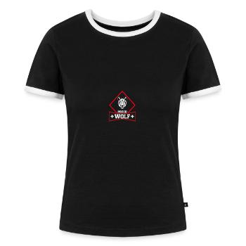 Scouting Scouts - T-shirt contrasté Femme - noir/blanc - Devant - Selfina (174cm)