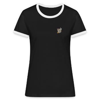 Foodbox asiatique - T-shirt contrasté Femme - noir/blanc - Devant - Selfina (174cm)