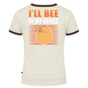 Apiculture Colonie d’abeilles Ruche Natursc - T-shirt contrasté Femme - bleu/blanc - Dos