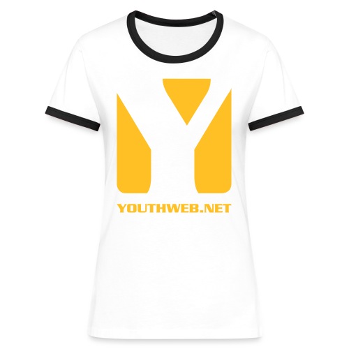 yw_LogoShirt_yellow - Frauen Kontrast-T-Shirt