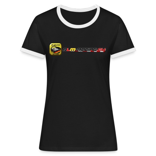 DLM-Racing-eu Logo+URL - Frauen Kontrast-T-Shirt