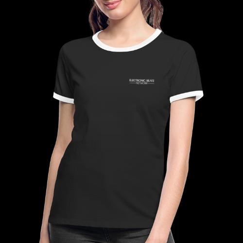Electronic Beatz Network (snow) - Frauen Kontrast-T-Shirt