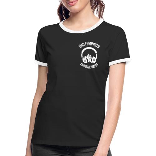 2SIDES BLACK - Women's Ringer T-Shirt