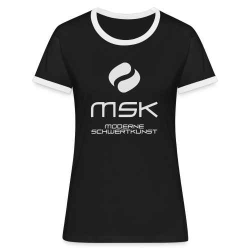 Logo_mit_schrift_2zeilig_ - Frauen Kontrast-T-Shirt