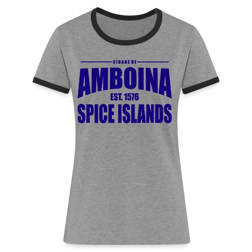 Cidade de Amboina - Blue - Vrouwen contrastshirt