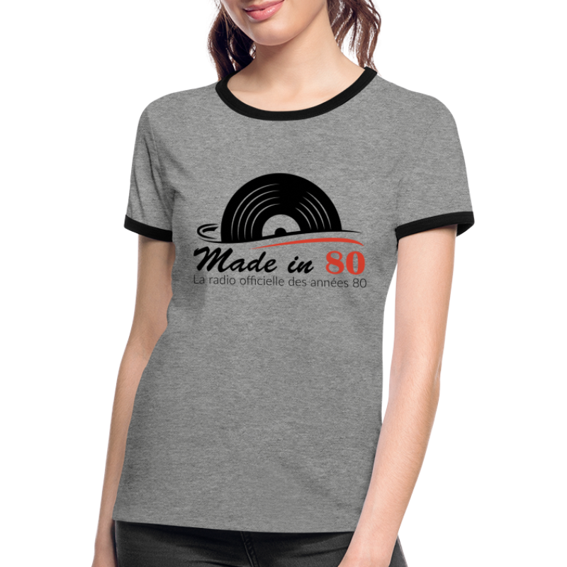 Made in 80 - T-shirt contrasté Femme