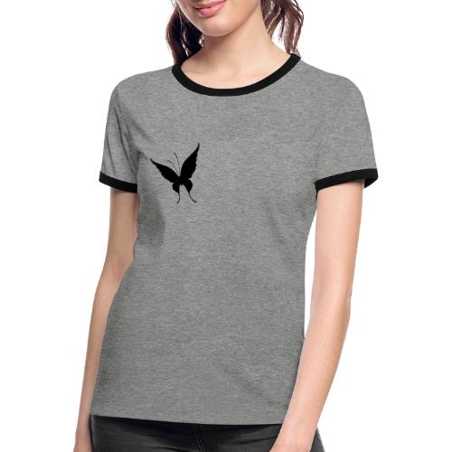Schmetterling - Frauen Kontrast-T-Shirt