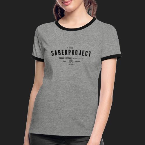 Vintage Lightsaber Action - Frauen Kontrast-T-Shirt