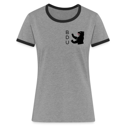 bdu_logo_2013 (quadratisc - Frauen Kontrast-T-Shirt