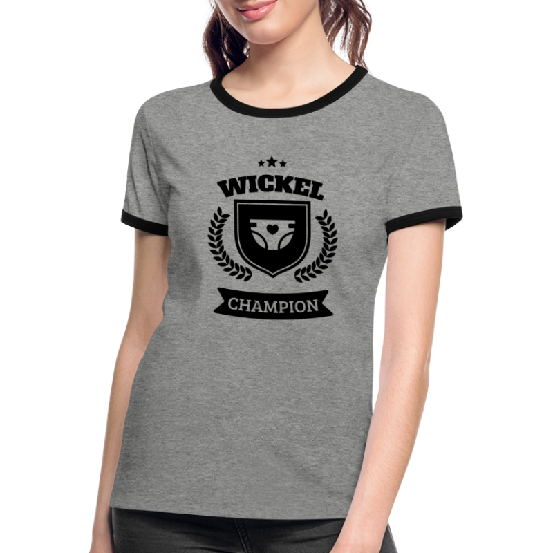 Windel Wickel Wechsel Champion - Frauen Kontrast-T-Shirt
