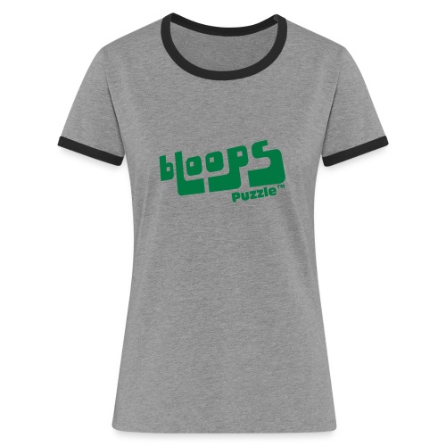 Women’s Organic Tank Top bLoops Puzzle™ - Dame kontrast-T-shirt