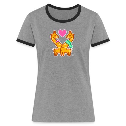Giraffe <3 - Women's Ringer T-Shirt