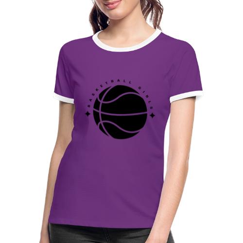 Basketball Girls - Frauen Kontrast-T-Shirt
