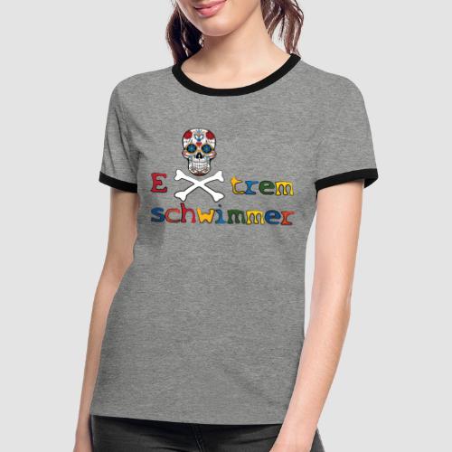 Ddl muertos - Extremschwimmer - Frauen Kontrast-T-Shirt