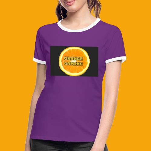 Orange_Logo_Black - Women's Ringer T-Shirt
