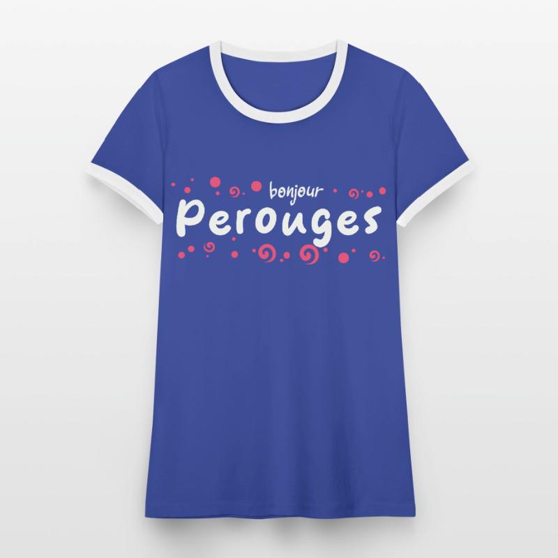 Pérouges T-shirt contrasté Femme