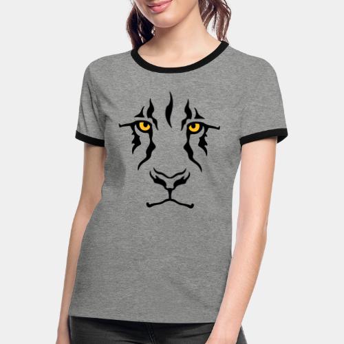 Le regard du lion - T-shirt contrasté Femme