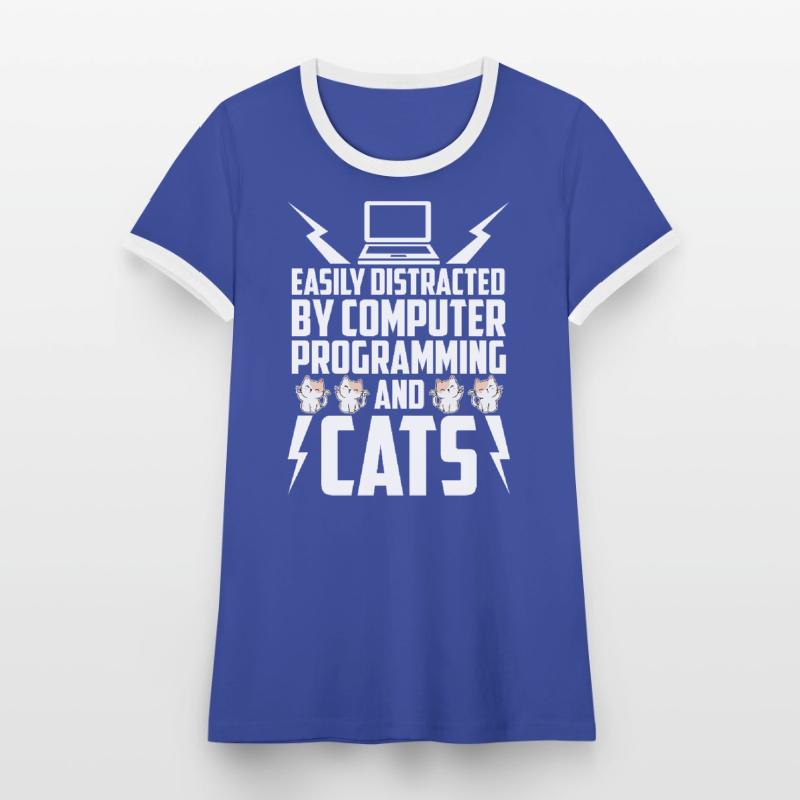 Programmierer Coder Software Entwickler Frauen Kontrast-T-Shirt