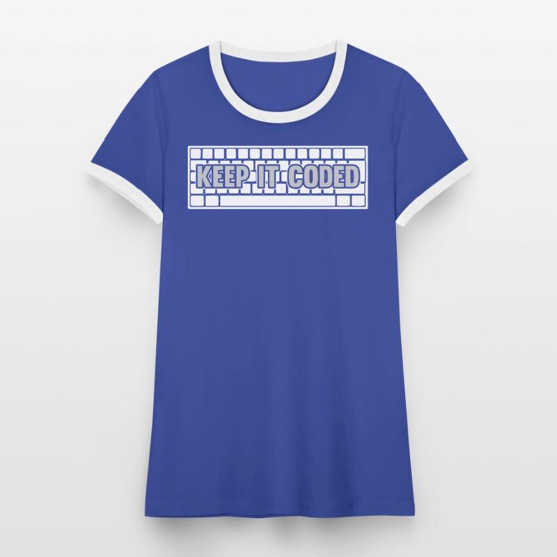 Programmierer Coder Software Entwickler Frauen Kontrast-T-Shirt