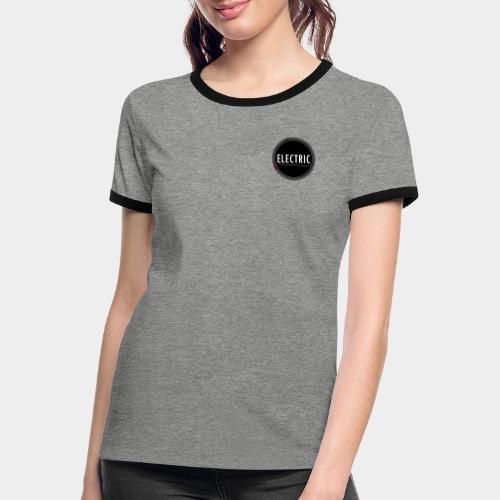 Electric Radio - Turntable mit rotem Strobo-Licht - Frauen Kontrast-T-Shirt