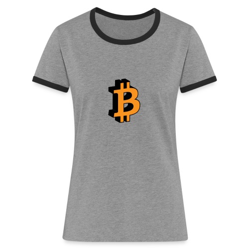 Bitcoin - Frauen Kontrast-T-Shirt