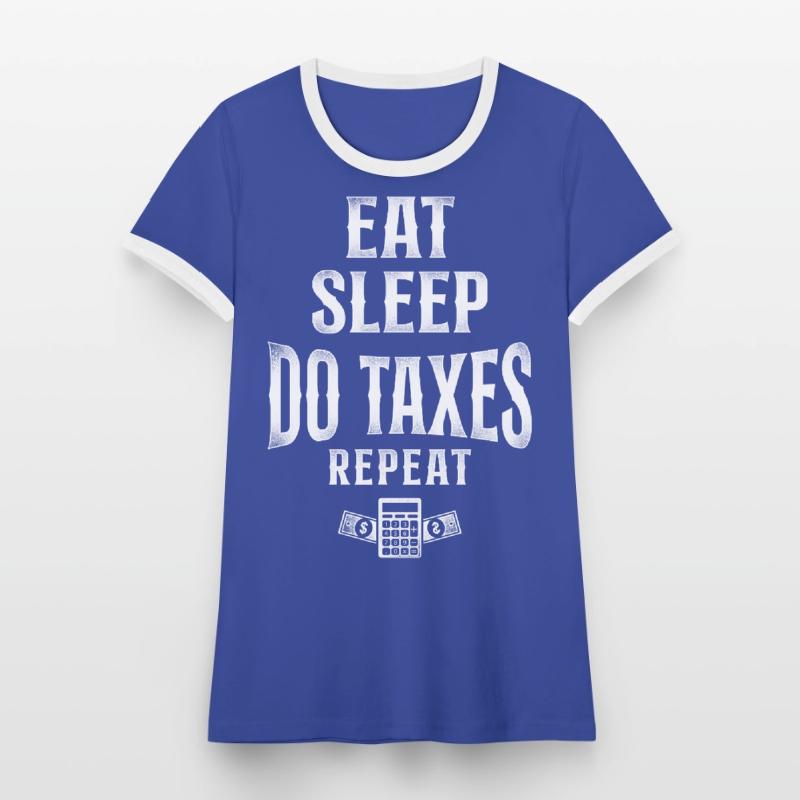 Comptable Comptable Comptable Comptabilité T-shirt contrasté Femme