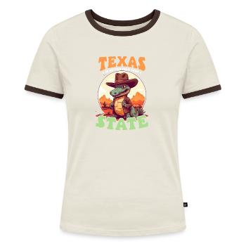 Texas Lover Better Than Your State - Women's Ringer T-Shirt - blue/white - Front