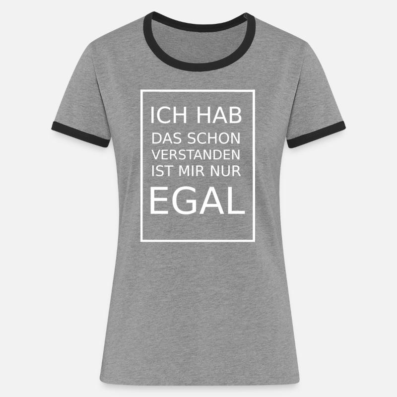 I've already understood that - Women's Ringer T-Shirt - heather grey/black