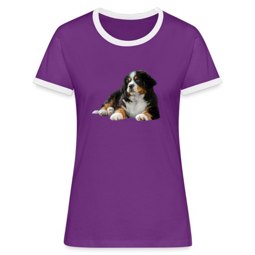 Berner Sennenhund - Frauen Kontrast-T-Shirt