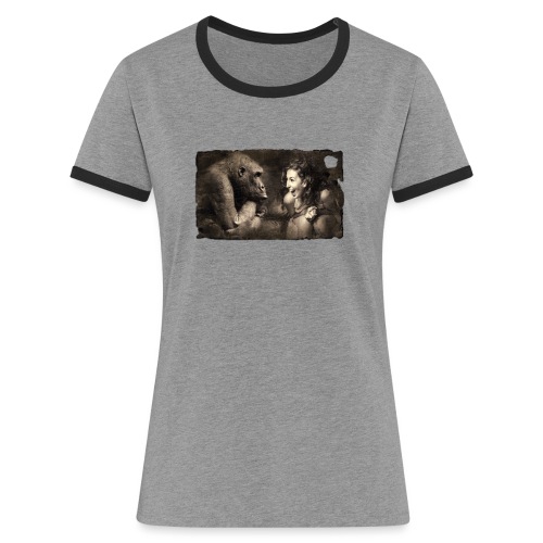 Girl & Monkey - Women's Ringer T-Shirt