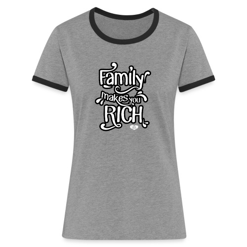 famille - T-shirt contrasté Femme