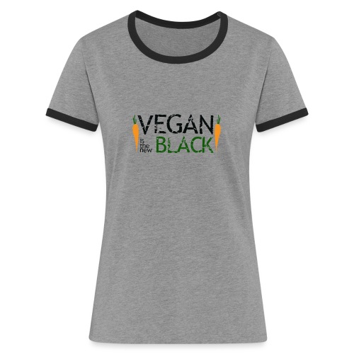 Vegan is the new black - Camiseta contraste mujer