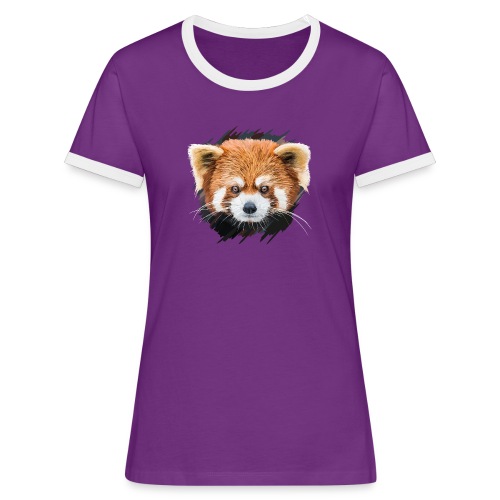 Roter Panda - Frauen Kontrast-T-Shirt